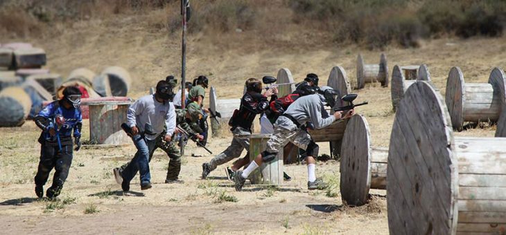Paintball is a challenging group shooting sport